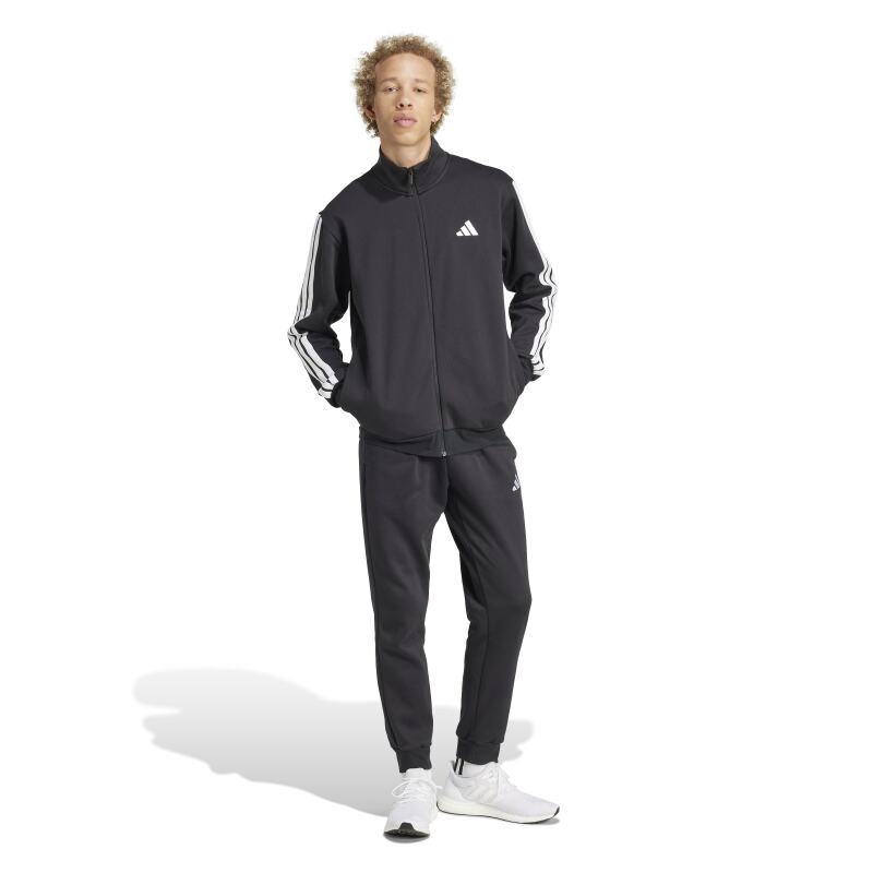 Adidas Sportswear Basic 3-Stripes Fleece SİYAH Erkek Eşofman Takımı - Adidas