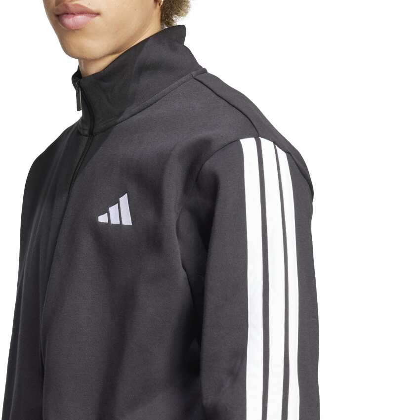Adidas Sportswear Basic 3-Stripes Fleece SİYAH Erkek Eşofman Takımı - 4