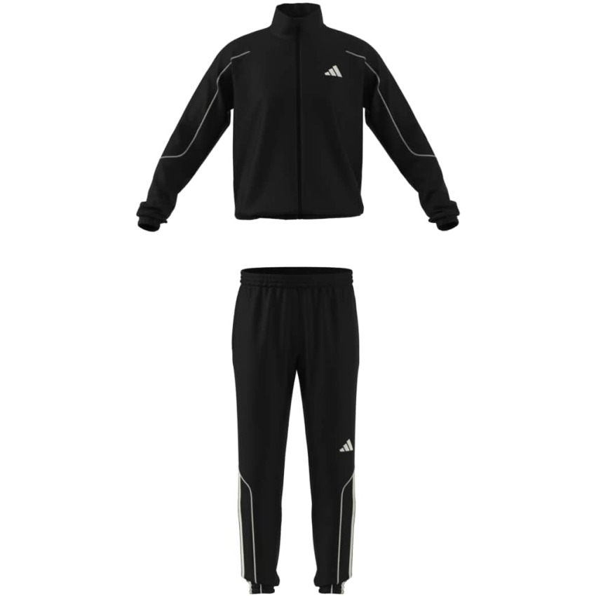 Adidas Stadium 3-Stripes Siyah Erkek Eşofman Takımı - 16