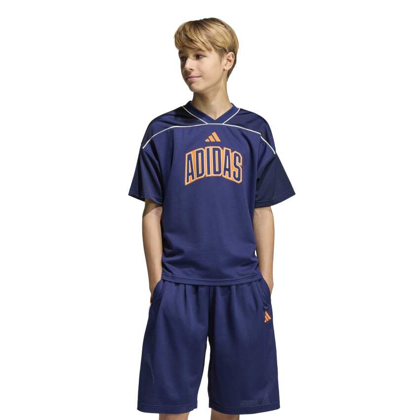 Adidas Stadium File Mavi Çocuk Tshirt - 1