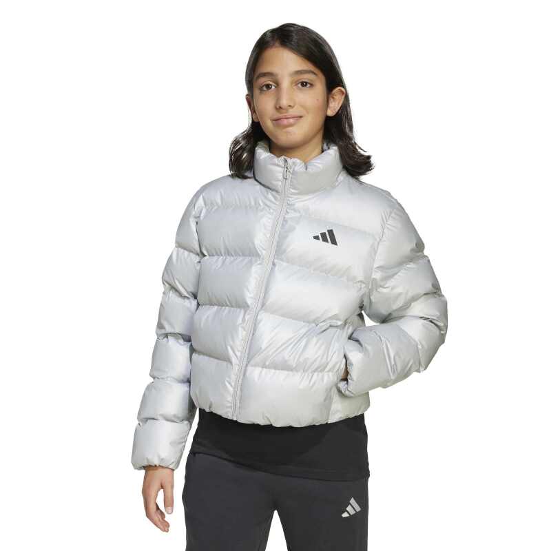 Adidas Synthetic Down Glam Gri Çocuk Mont - 2