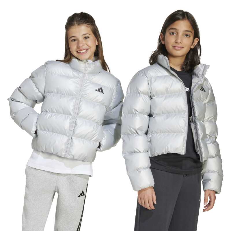 Adidas Synthetic Down Glam Gri Çocuk Mont - 8