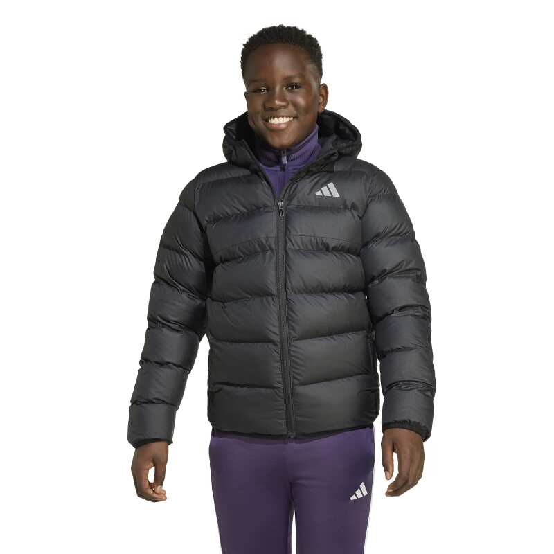 Adidas Synthetic Down Siyah Çocuk Mont - Adidas