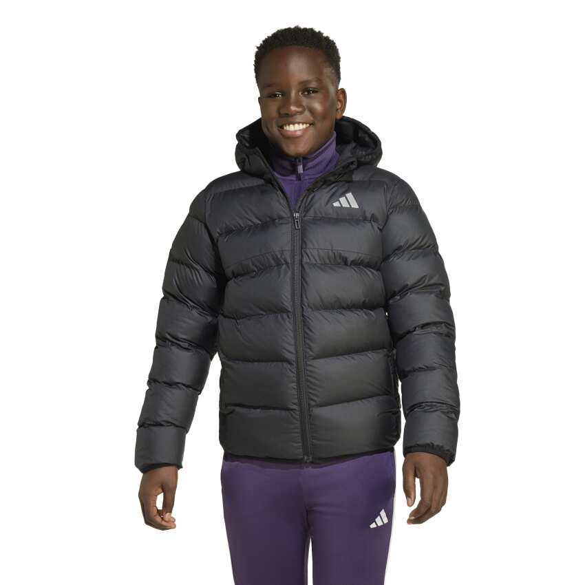 Adidas Synthetic Down Siyah Çocuk Mont - 1