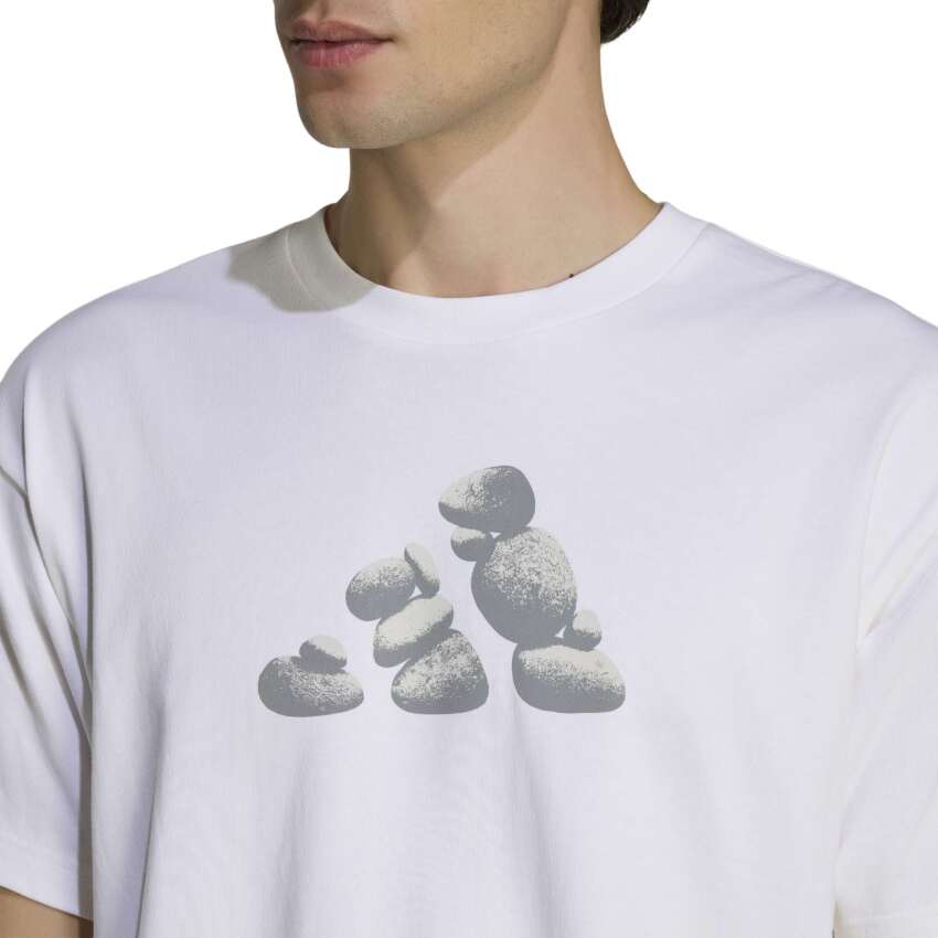 Adidas Terrex Rocks Logo Graphic Beyaz Erkek Tshirt - 4