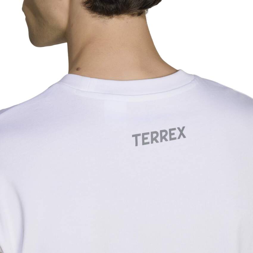 Adidas Terrex Rocks Logo Graphic Beyaz Erkek Tshirt - 5