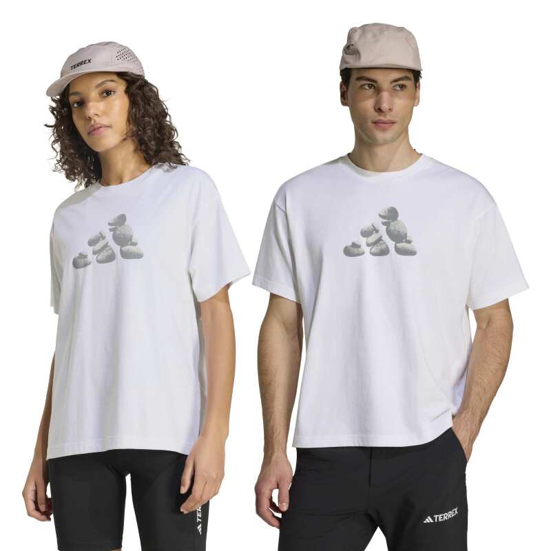 Adidas Terrex Rocks Logo Graphic Beyaz Erkek Tshirt - 7