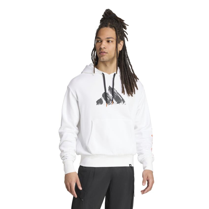 Adidas Terrex Snow Adventure Graphic Kapüşonlu Beyaz Erkek Sweatshirt - 3