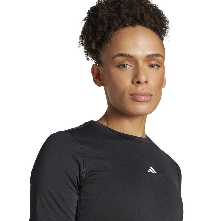 Adidas TECHFIT Training Siyah Kadın Tshirt - 6