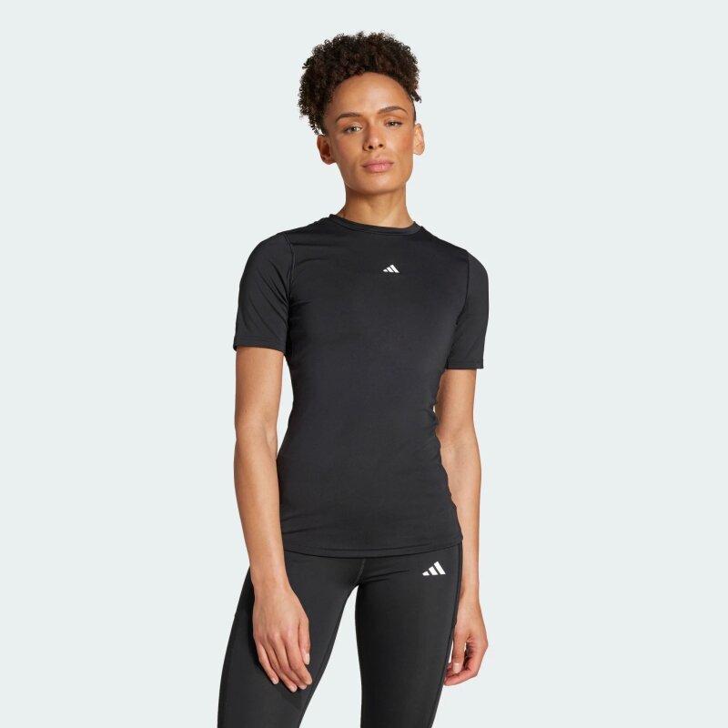 Adidas TECHFIT Training Siyah Kadın Tshirt - 1