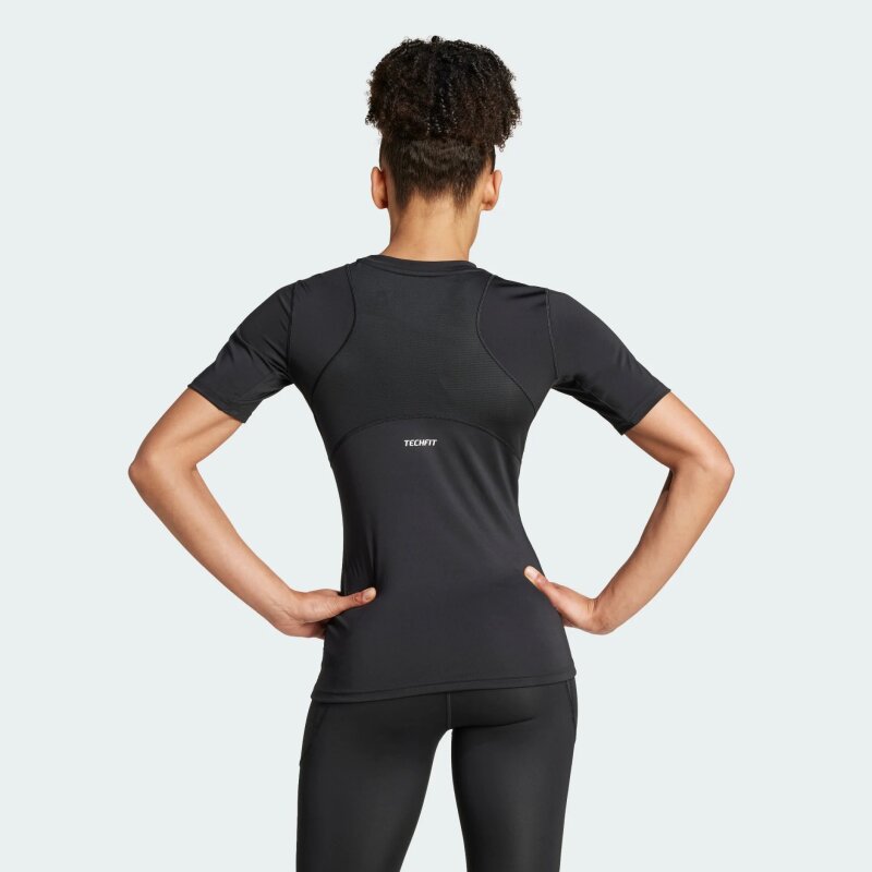 Adidas TECHFIT Training Siyah Kadın Tshirt - 2