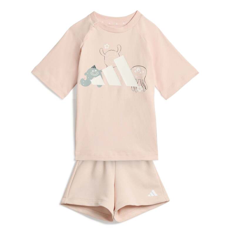 Adidas Tiro_nster Pembe Çocuk Şort Tshirt Takım - Adidas