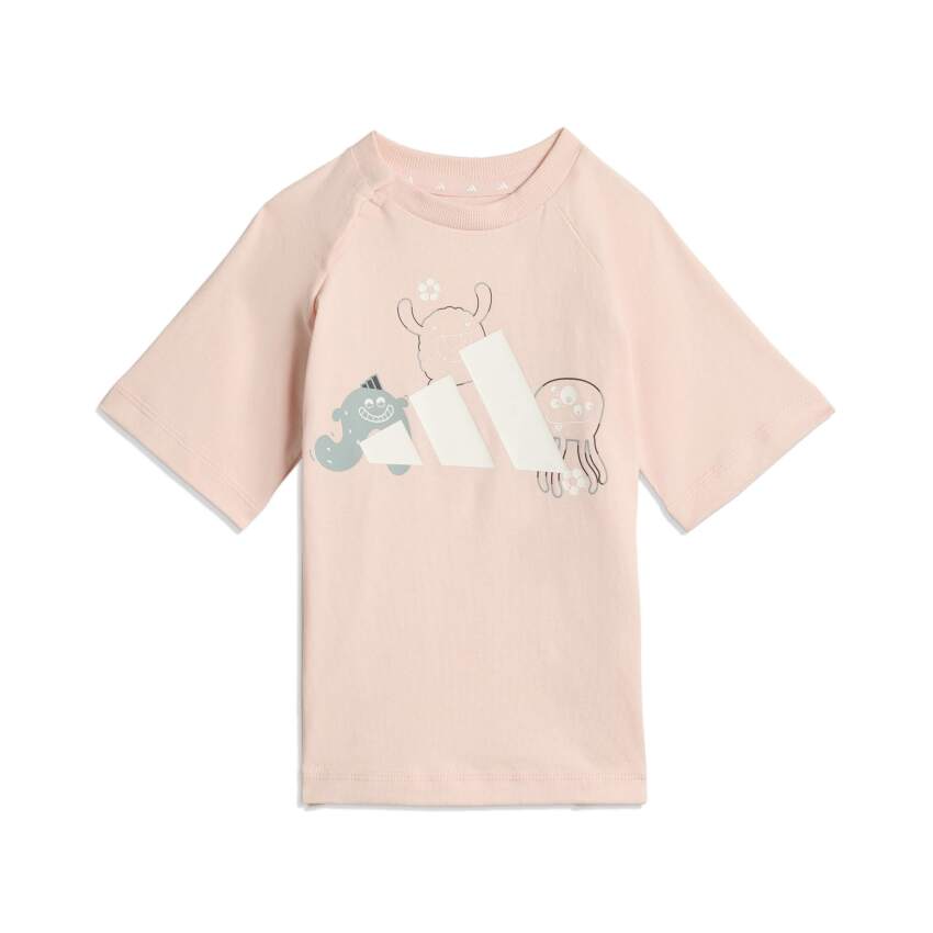 Adidas Tiro_nster Pembe Çocuk Şort Tshirt Takım - 2