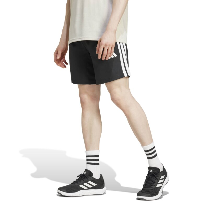 Adidas Essentials Training 3-Stripes Woven Siyah Erkek Şort - 1