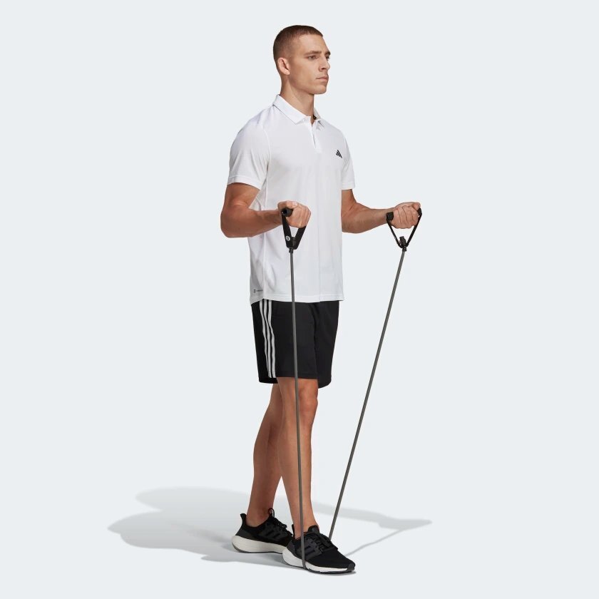 Adidas TR-ES BASE POLO BEYAZ Erkek Polo Tshirt - 3