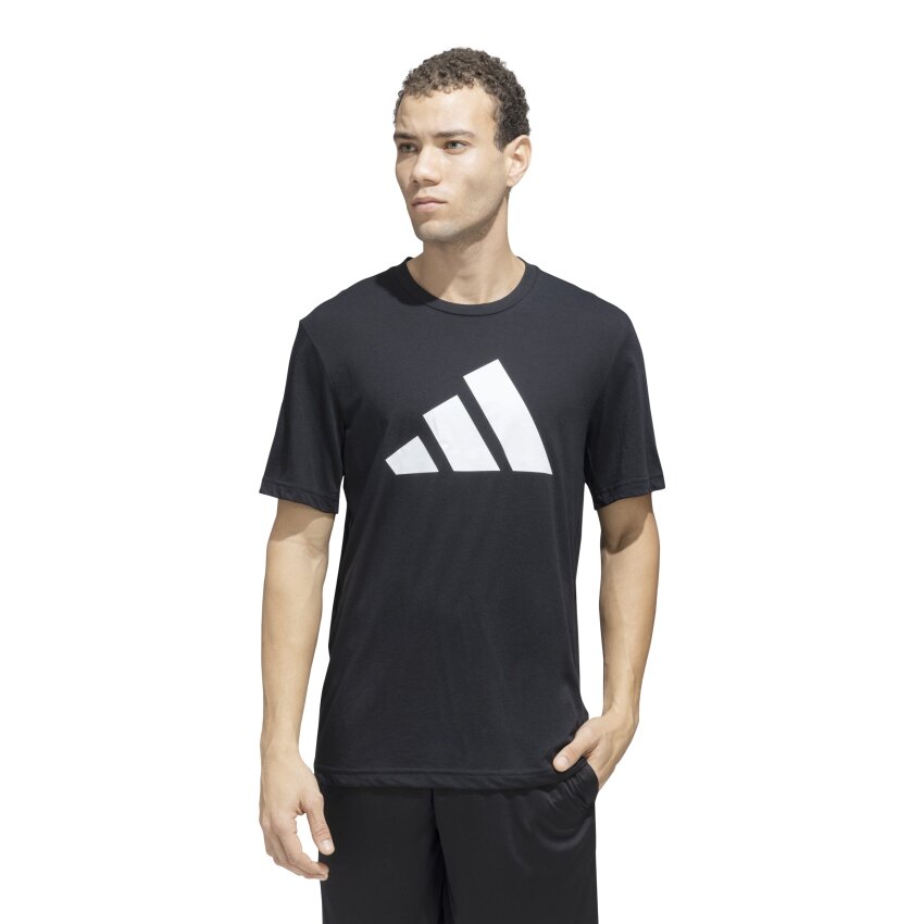 Adidas TR-ES FR LOGO T Siyah Erkek Tshirt - 1