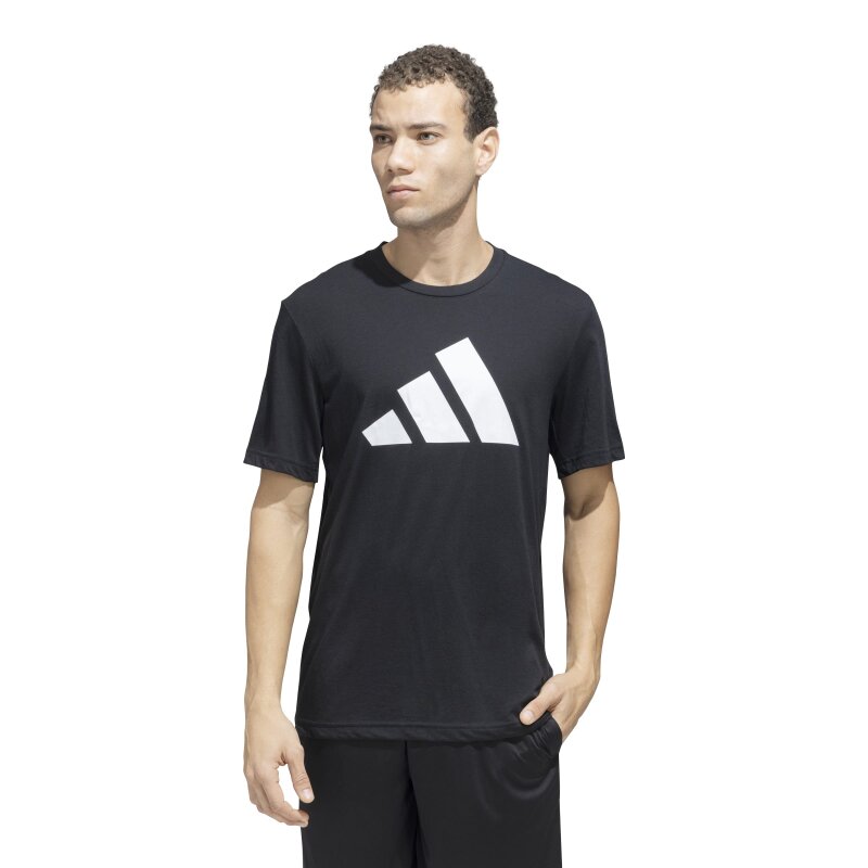 Adidas TR-ES FR LOGO T Siyah Erkek Tshirt - 1