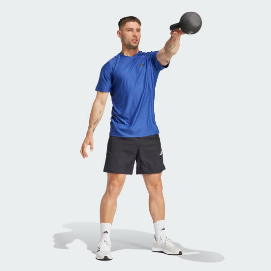 Adidas TR-ES STRETCH T Mavi Erkek Tshirt - 3