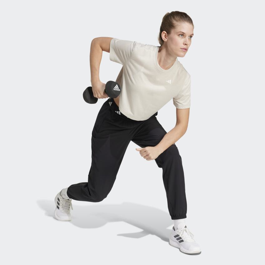 Adidas Train Essentials Boxy Bej Kadın Tshirt - 3