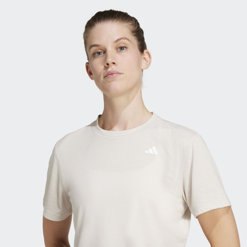 Adidas Train Essentials Boxy Bej Kadın Tshirt - 4