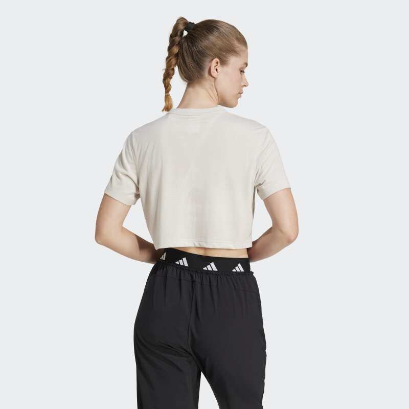 Adidas Train Essentials Boxy Bej Kadın Tshirt - Adidas (1)