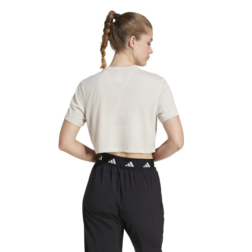 Adidas Train Essentials Boxy Bej Kadın Tshirt - 2