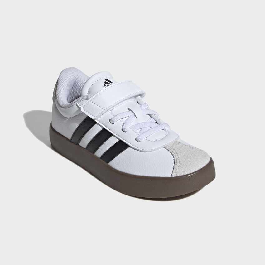 Adidas VL Court 3.0 Beyaz Çocuk Günlük Ayakkabı - 5