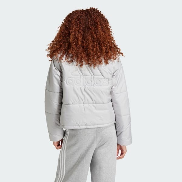 Adidas W BSC PADDED J Gri Kadın Mont - 2