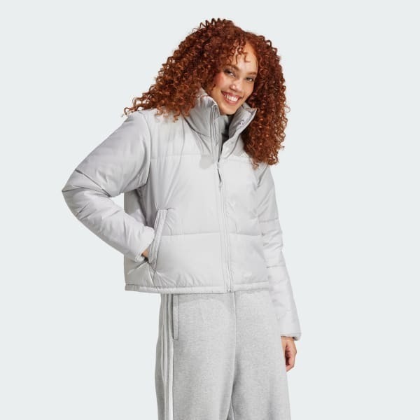 Adidas W BSC PADDED J Gri Kadın Mont - 3