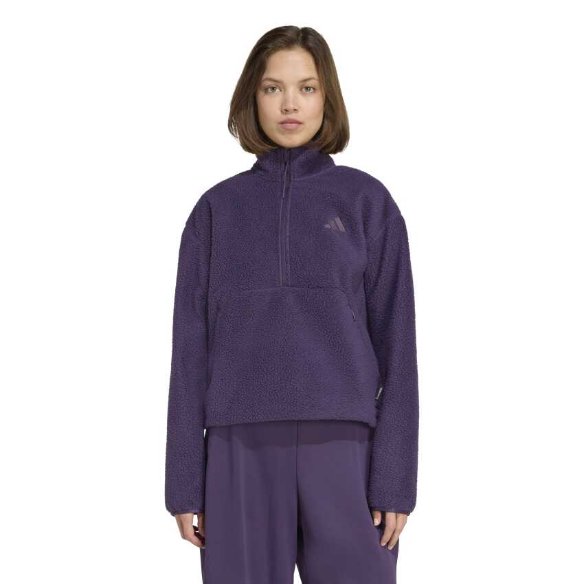 Adidas W Ct Fleece Hz Mor Kadın Polar - 1