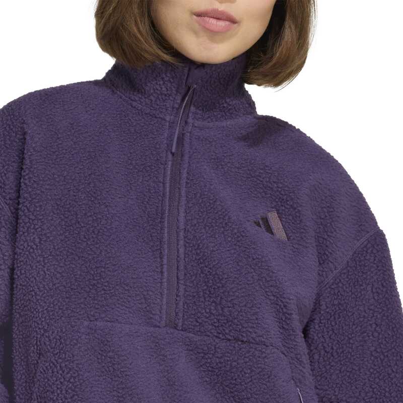 Adidas W Ct Fleece Hz Mor Kadın Polar - 6