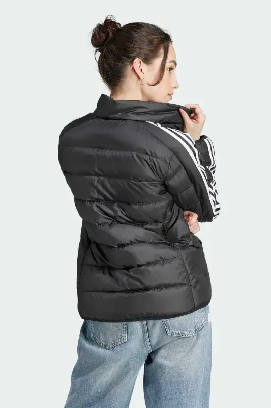 Adidas Essentials 3 Bantlı Hafif Dolgulu Siyah Kadın Mont - Adidas (1)