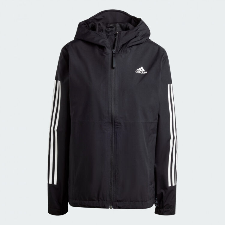 Adidas Essentials 3-Stripes RAIN.RDY Siyah Kadın Mont - 3