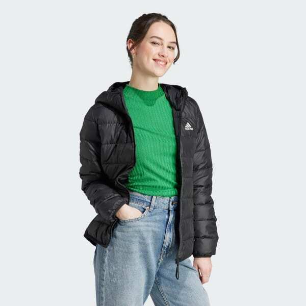 Adidas W ESS L D HO J SİYAH Kadın Mont - 3