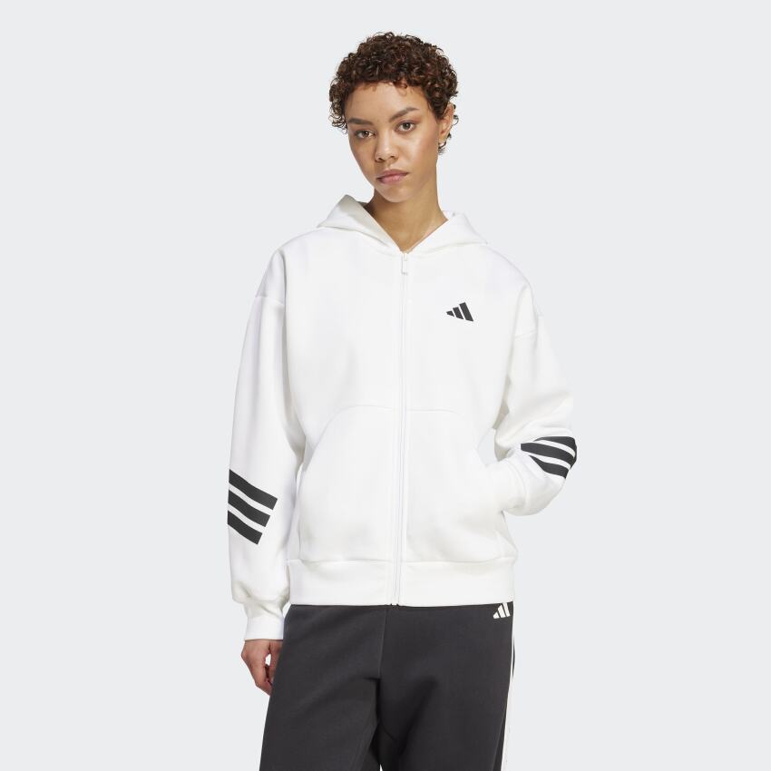 Adidas W FI 3S Fz Hd Kadın Eşofman Üstü - 1