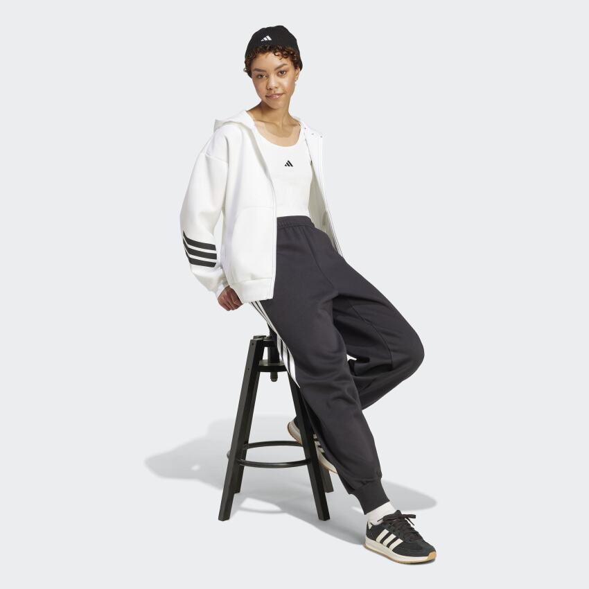 Adidas W FI 3S Fz Hd Kadın Eşofman Üstü - 3