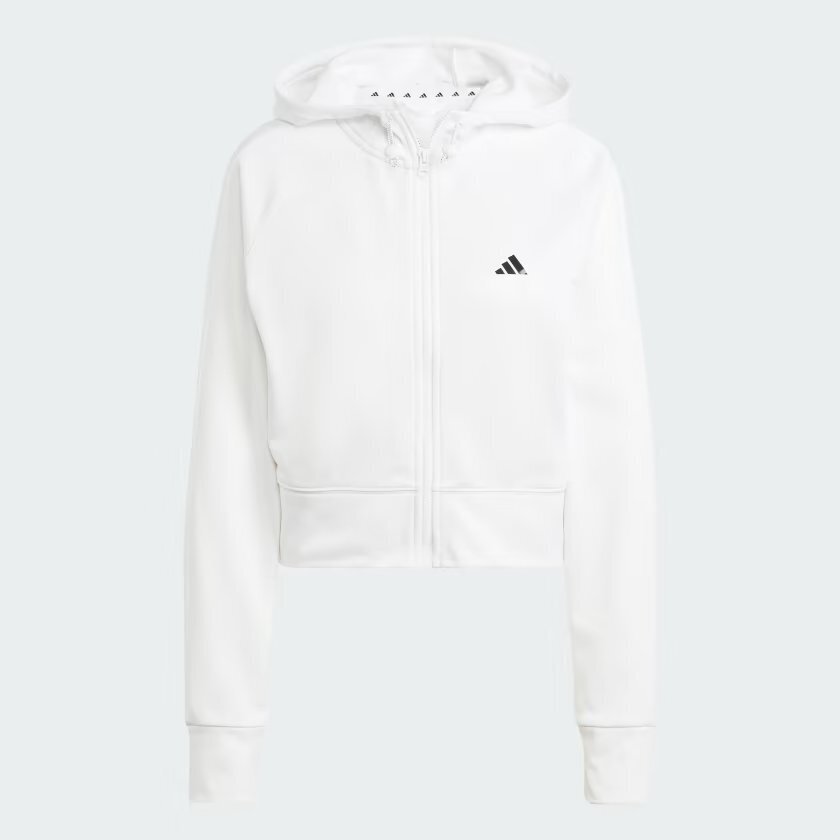 Adidas W GG FZ HD BEYAZ Kadın Eşofman Üstü - 5