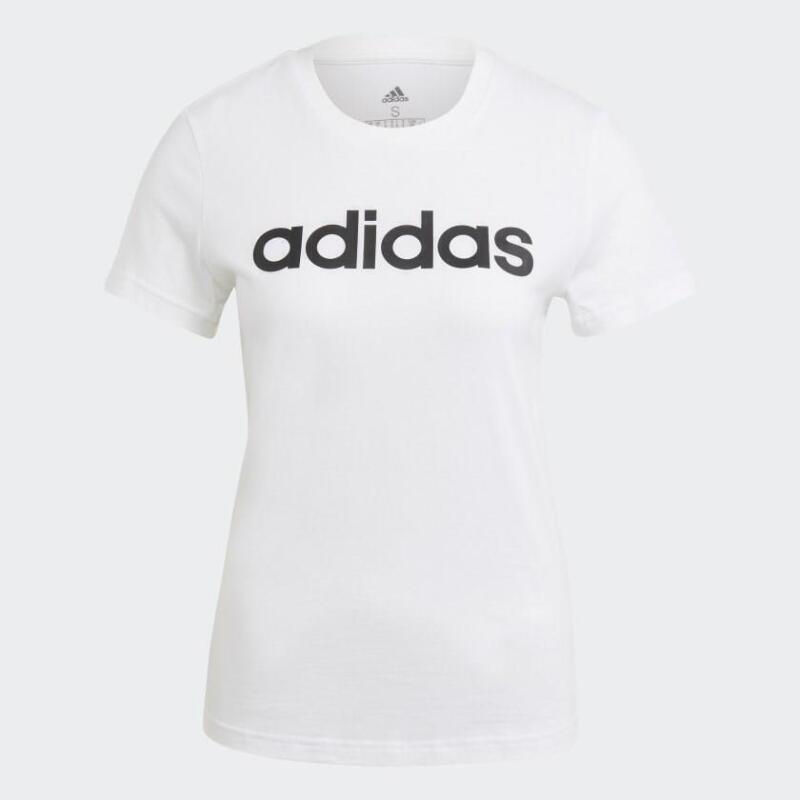 Adidas W LIN T Beyaz-Siyah Kadın Tshirt GL0768 - 1