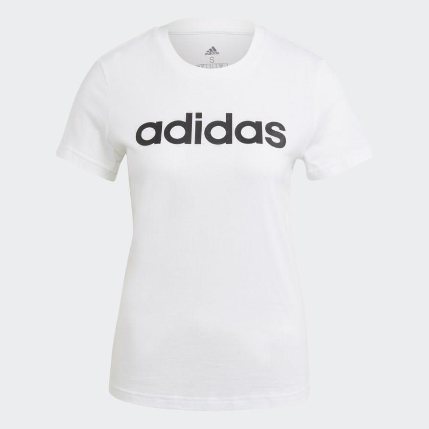 Adidas W LIN T Beyaz-Siyah Kadın Tshirt GL0768 - 1