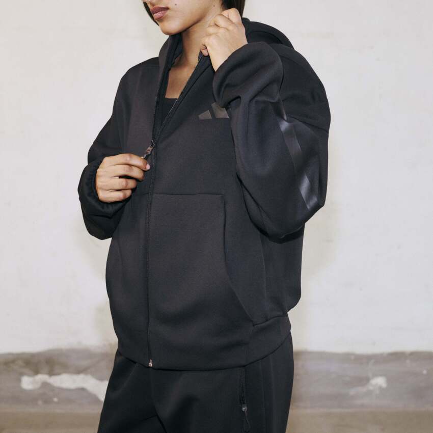 Adidas W Z.N.E. Fz Siyah Kadın Eşofman Üstü - 1