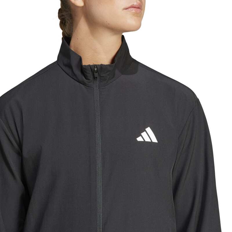 Adidas We 3S Woven Siyah Kadın Eşofman Üstü - 3