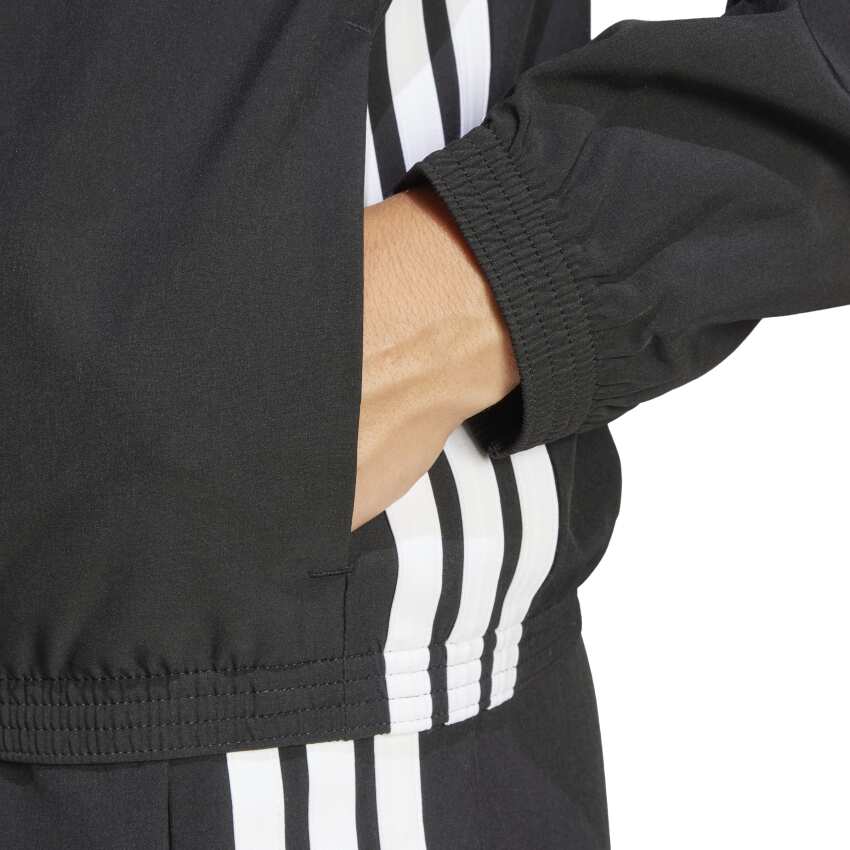 Adidas We 3S Woven Siyah Kadın Eşofman Üstü - 5