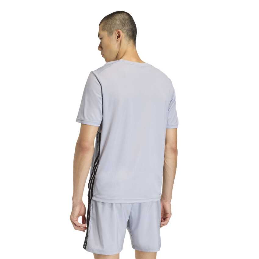 Adidas Workout Essentials Base 3-Stripes Gri Erkek Tshirt - 2
