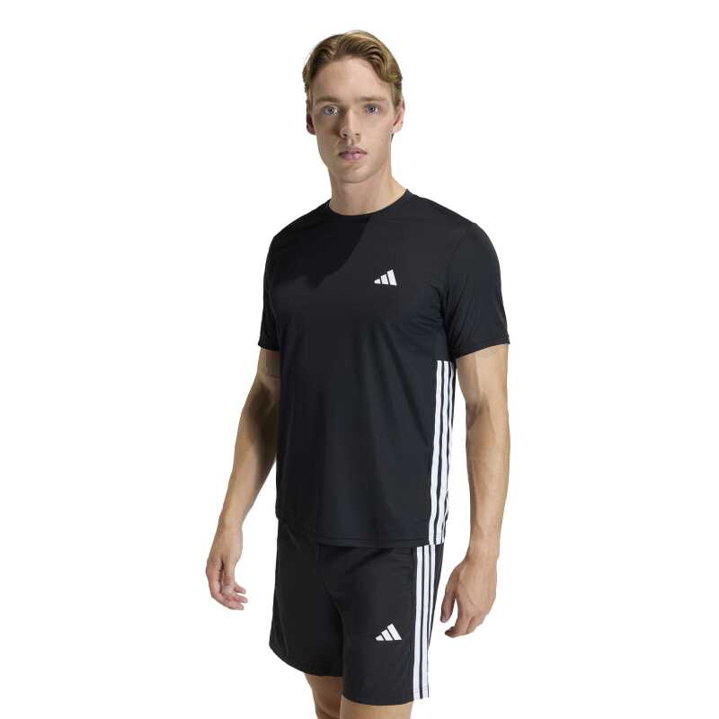 Adidas Workout Essentials Base 3-Stripes Siyah Erkek Tshirt - 1