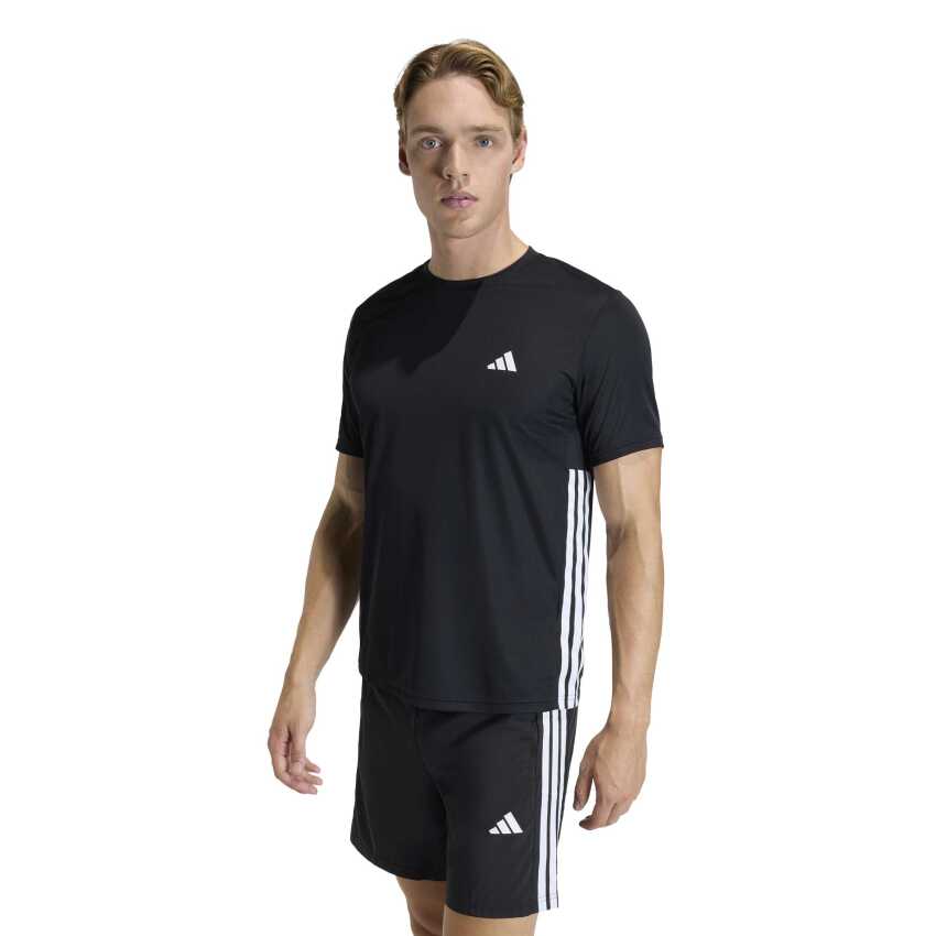Adidas Workout Essentials Base 3-Stripes Siyah Erkek Tshirt - 1