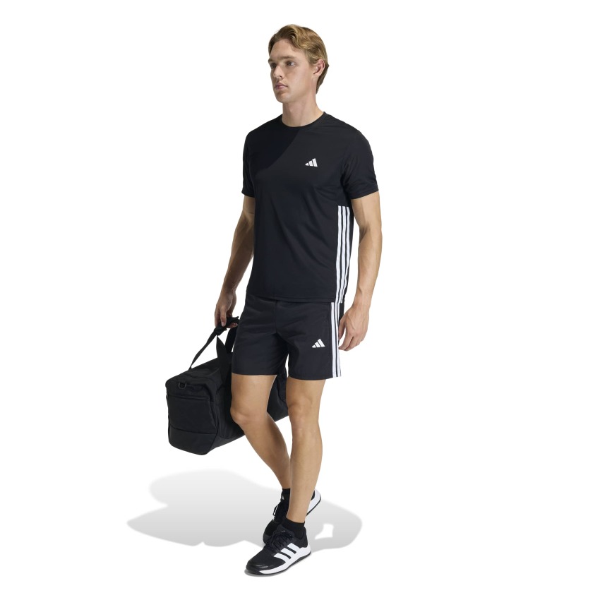 Adidas Workout Essentials Base 3-Stripes Siyah Erkek Tshirt - 4