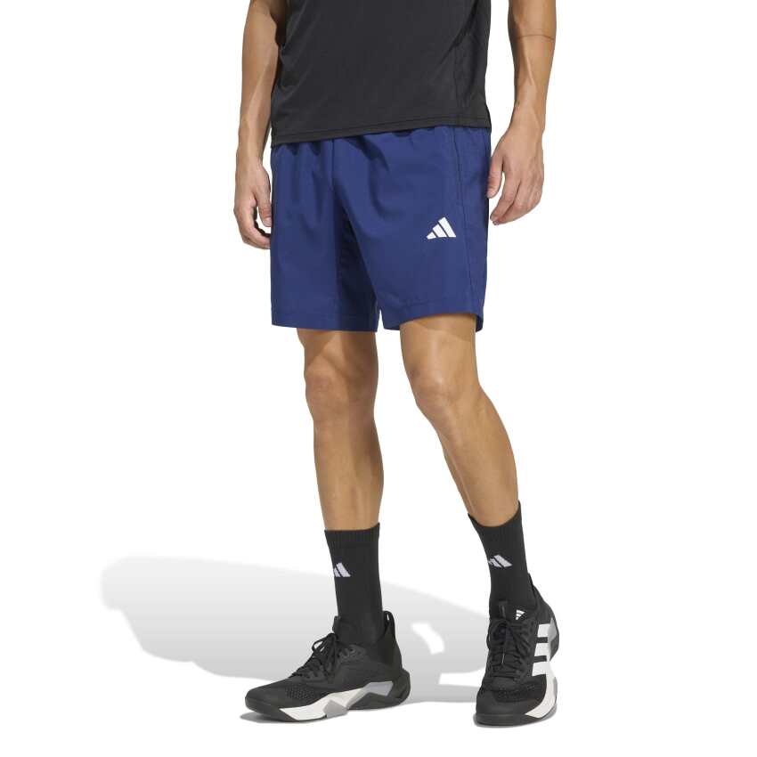 Adidas Workout Essentials Base Dokuma Mavi Erkek Şort - 1