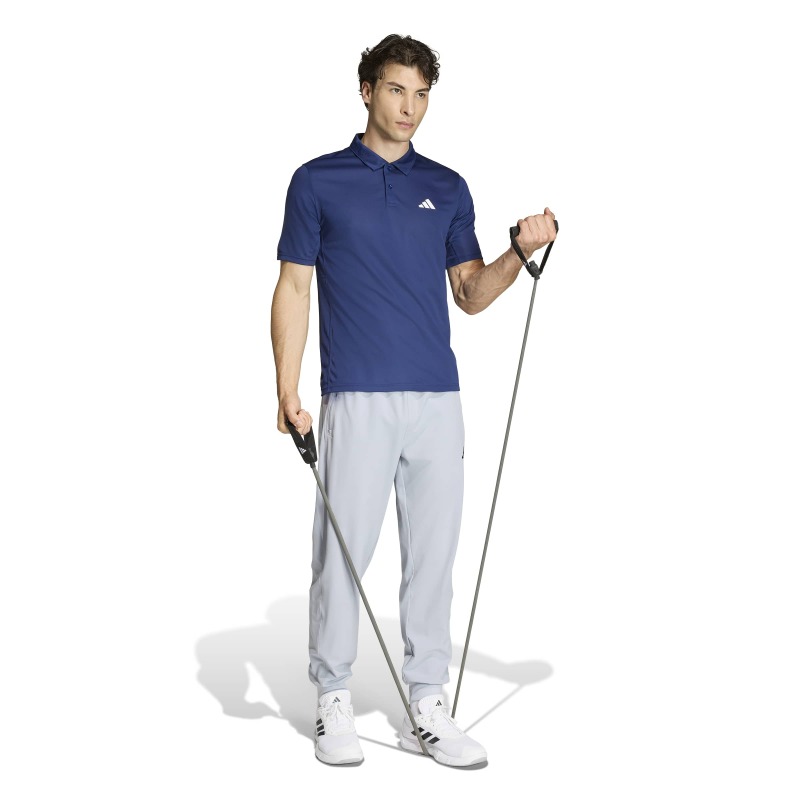Adidas Workout Essentials Base Mavi Erkek Polo Tshirt - 3