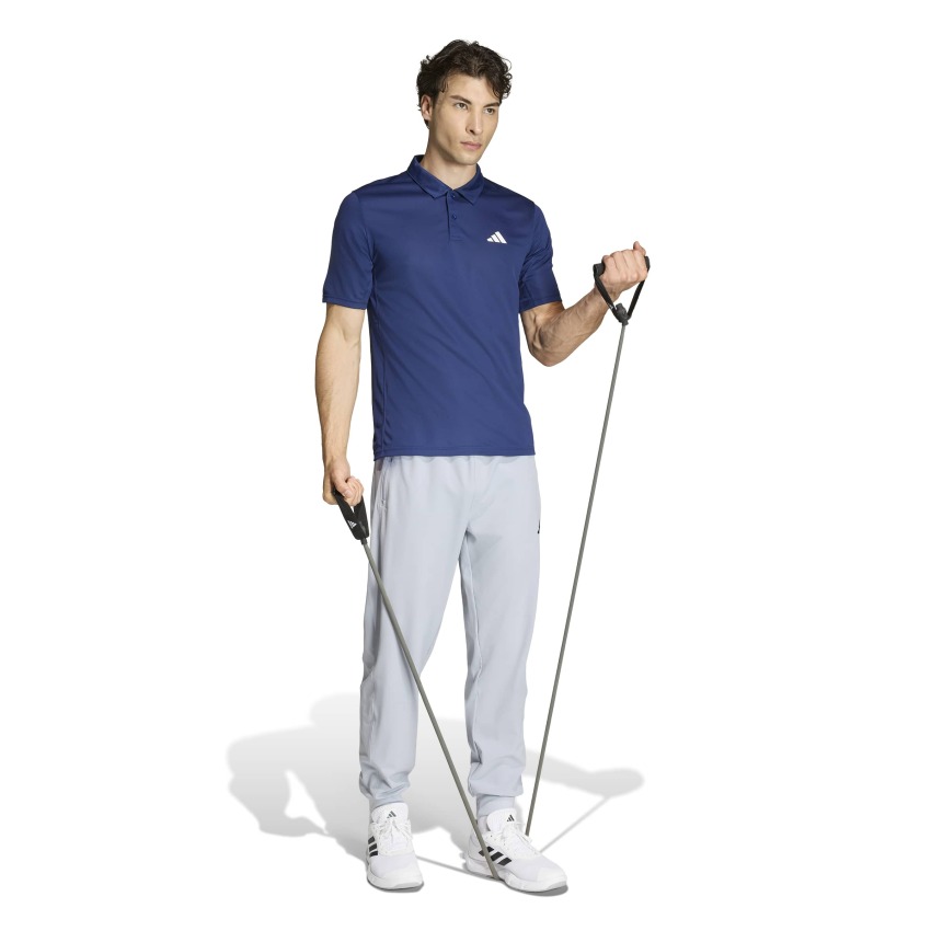 Adidas Workout Essentials Base Mavi Erkek Polo Tshirt - 3