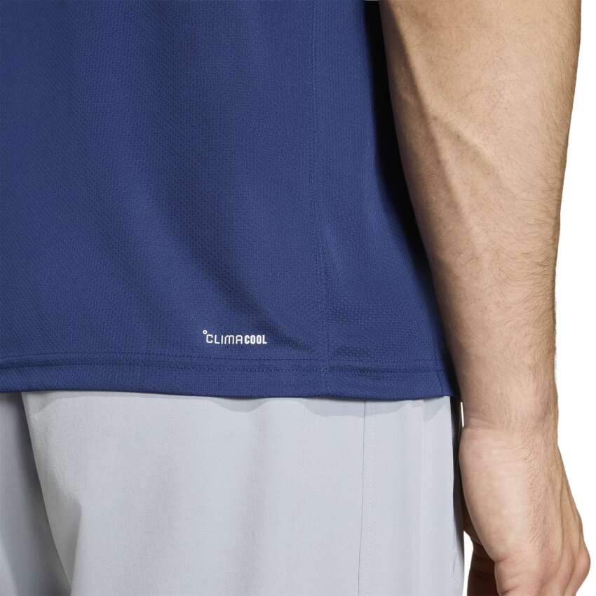 Adidas Workout Essentials Base Mavi Erkek Polo Tshirt - 5